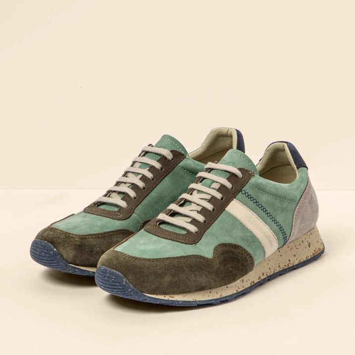 Zapatillas SEA by El Naturalista en tonos verdes con materiales reciclados